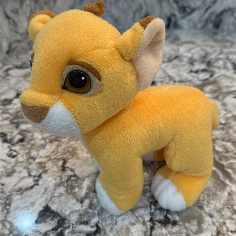 Disney The Lion King Simba Plush Toy 1993 Mattel Authentic Magnetic Nose Mattel
